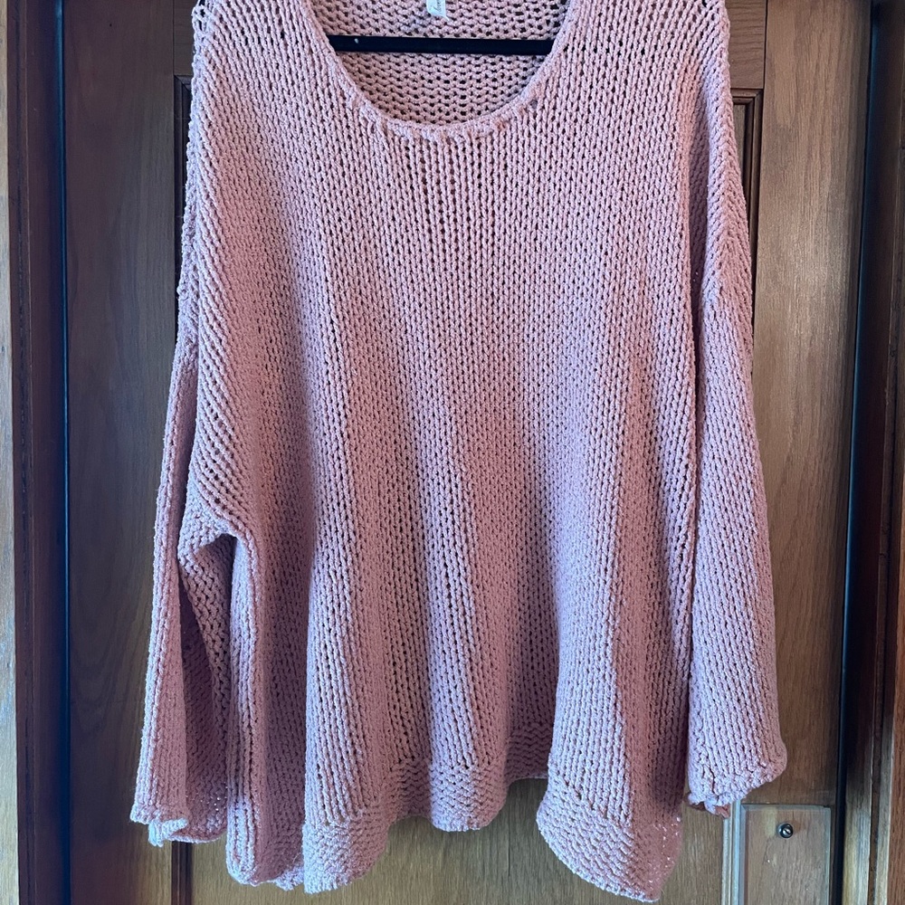 Pink Knit Women's Sweater